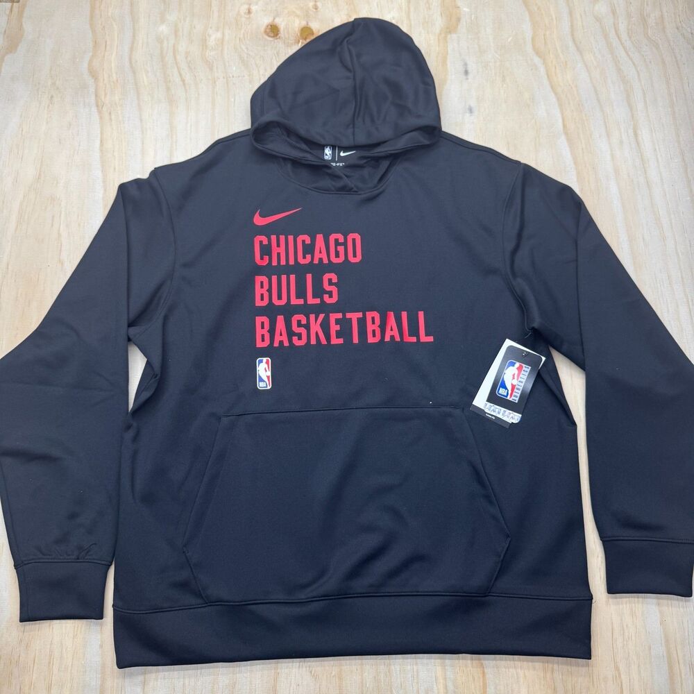 NEW Chicago Bulls Nike 23/24 Performance Spotlight On-Court Practice Hoodie LG